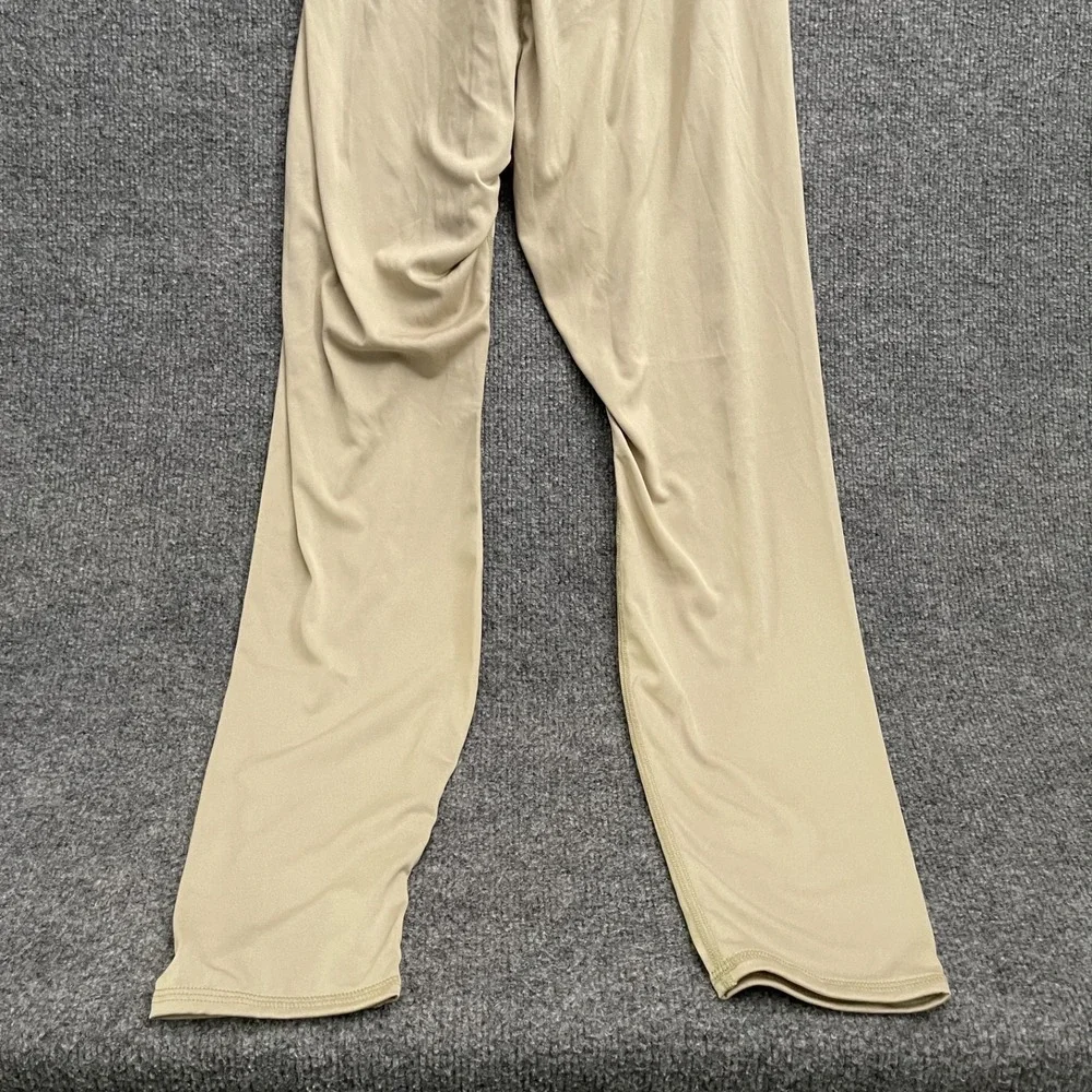 Polartec Power Dry Drawers Mens Sz S Cold Weather Base Layer Tights Beige